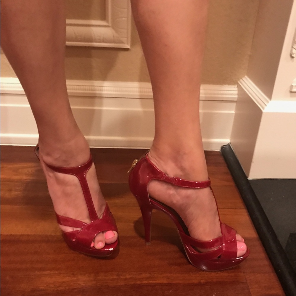 Steve Madden red stilettos